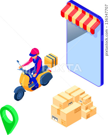 online order package delivery service online order package delivery service 136347707