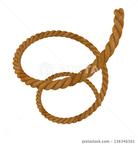 knot isolated on white background knot isolated on white background 136348381