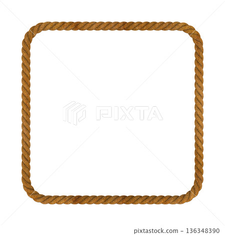 a frame made of rope a frame made of rope 136348390