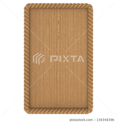 burlap hessian sacking on white burlap hessian sacking on white 136348396