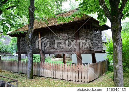 Romania, Bucharest, National Village Museum, Farmhouse Romania, Bucharest, National Village Museum, Farmhouse 136349485