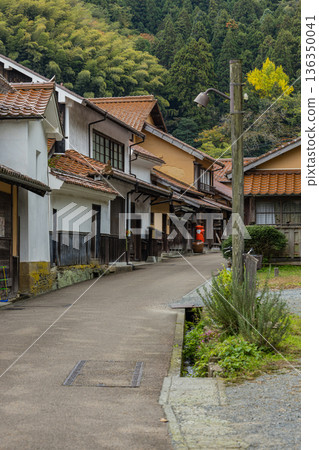 The townscape of the Omori Silver Mine, an important traditional buildings preservation district in Omori, Ota City, Shimane Prefecture, Japan The townscape of the Omori Silver Mine, an important traditional buildings preservation district in Omori, Ota City, Shimane Prefecture, Japan 136350041