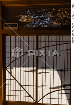 Shoji screens at the Ishitani House, a modern Japanese-style building in Chizu Town, Yazu District, Tottori Prefecture, Japan Shoji screens at the Ishitani House, a modern Japanese-style building in Chizu Town, Yazu District, Tottori Prefecture, Japan 136350200