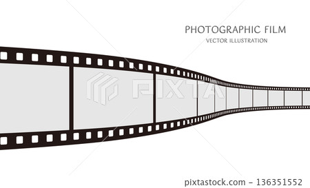 16:9 background material: Vector illustration data of dynamic 35mm photographic film 16:9 background material: Vector illustration data of dynamic 35mm photographic film 136351552
