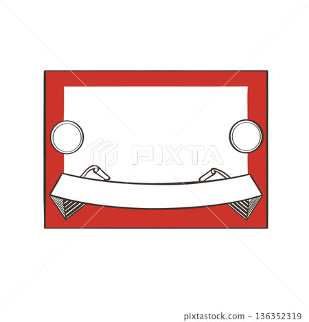 Retro frame Label design Vector Graphic element Certificate template 136352319