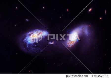 Beautiful star background. Elements of this image furnished by NASA 136352383