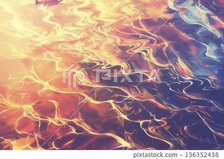 Multicolored background texture. Generative AI 136352438