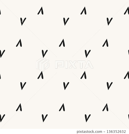 Seamless minimal pattern with hand drawn abstract dash marks on light background Seamless minimal pattern with hand drawn abstract dash marks on light background 136352632