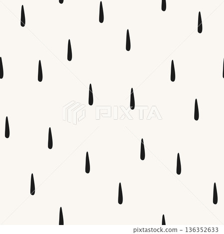 Seamless hand drawn dotted pattern with irregular black marks on light background Seamless hand drawn dotted pattern with irregular black marks on light background 136352633