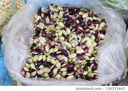 Edamame seeds stock on shop for sell are cash crops 136353445