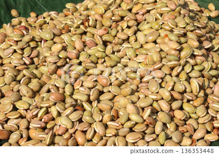 Edamame seeds stock on shop for sell are cash crops 136353448