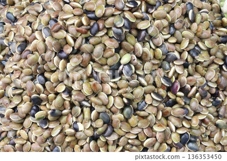 Edamame seeds stock on shop for sell are cash crops 136353450