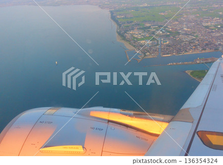 Aerial view of Toyama Port Aerial view of Toyama Port 136354324