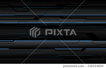 Abstract technology technology futuristic black cyber line on white design modern background vector 136354604