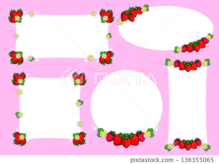 Strawberry frame set 136355065