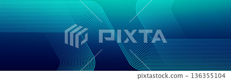 Modern digital technology background design with hexagons. Futuristic technology hexagonal abstract mesh concept. Geometric stripe line art design for poster, brochure, cover, banner, website, header. 136355104