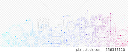 Motherboard technology circuit board background texture design. Creative idea AI banner concept for internet technology. Digital motherboard concept for poster, cover, banner, header, web template Motherboard technology circuit board background texture design. Creative idea AI banner concept for internet technology. Digital motherboard concept for poster, cover, banner, header, web template 136355120