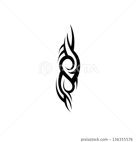 tribal pattern tattoo vector art design,tattoo tribal abstract sleeve, sketch art design isolated on white background,Simple logo. tribal pattern tattoo vector art design,tattoo tribal abstract sleeve, sketch art design isolated on white background,Simple logo. 136355576