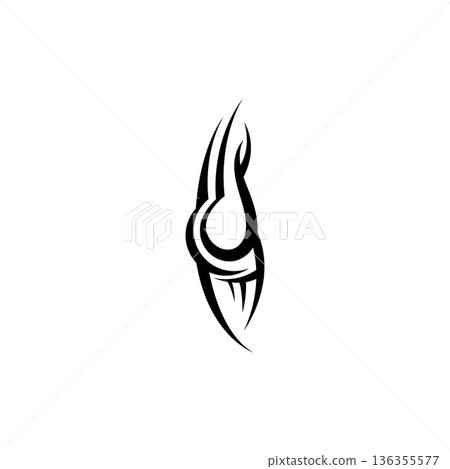 tribal pattern tattoo vector art design,tattoo tribal abstract sleeve, sketch art design isolated on white background,Simple logo. tribal pattern tattoo vector art design,tattoo tribal abstract sleeve, sketch art design isolated on white background,Simple logo. 136355577