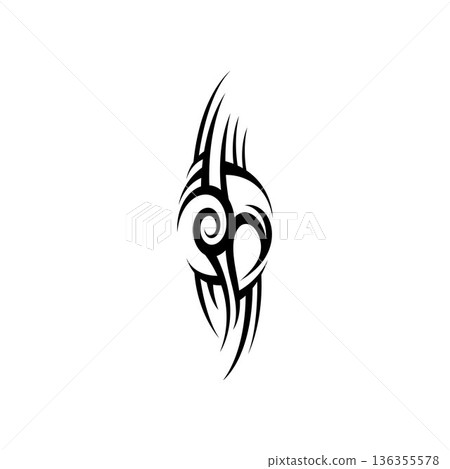 tribal pattern tattoo vector art design,tattoo tribal abstract sleeve, sketch art design isolated on white background,Simple logo. tribal pattern tattoo vector art design,tattoo tribal abstract sleeve, sketch art design isolated on white background,Simple logo. 136355578