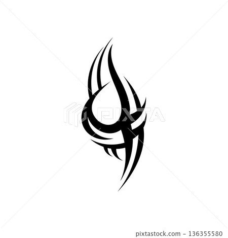 tribal pattern tattoo vector art design,tattoo tribal abstract sleeve, sketch art design isolated on white background,Simple logo. tribal pattern tattoo vector art design,tattoo tribal abstract sleeve, sketch art design isolated on white background,Simple logo. 136355580