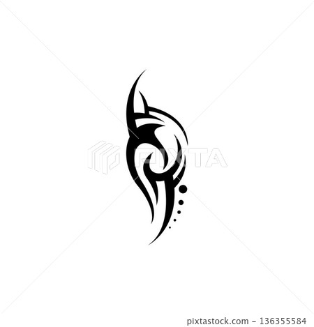 tribal pattern tattoo vector art design,tattoo tribal abstract sleeve, sketch art design isolated on white background,Simple logo. tribal pattern tattoo vector art design,tattoo tribal abstract sleeve, sketch art design isolated on white background,Simple logo. 136355584
