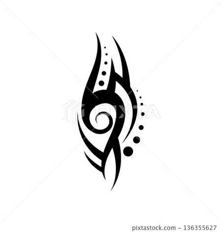 tribal pattern tattoo vector art design,tattoo tribal abstract sleeve, sketch art design isolated on white background,Simple logo. tribal pattern tattoo vector art design,tattoo tribal abstract sleeve, sketch art design isolated on white background,Simple logo. 136355627