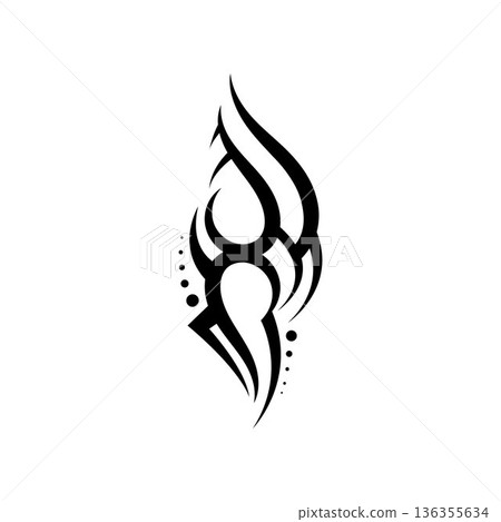 tribal pattern tattoo vector art design,tattoo tribal abstract sleeve, sketch art design isolated on white background,Simple logo. tribal pattern tattoo vector art design,tattoo tribal abstract sleeve, sketch art design isolated on white background,Simple logo. 136355634
