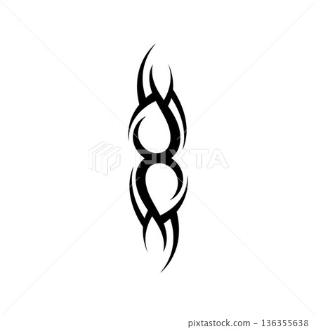 tribal pattern tattoo vector art design,tattoo tribal abstract sleeve, sketch art design isolated on white background,Simple logo. tribal pattern tattoo vector art design,tattoo tribal abstract sleeve, sketch art design isolated on white background,Simple logo. 136355638