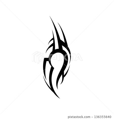 tribal pattern tattoo vector art design,tattoo tribal abstract sleeve, sketch art design isolated on white background,Simple logo. tribal pattern tattoo vector art design,tattoo tribal abstract sleeve, sketch art design isolated on white background,Simple logo. 136355640