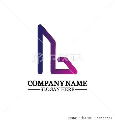 Letter L logo icon design template elements Letter L logo icon design template elements 136355655