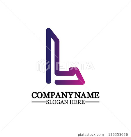 Letter L logo icon design template elements Letter L logo icon design template elements 136355656