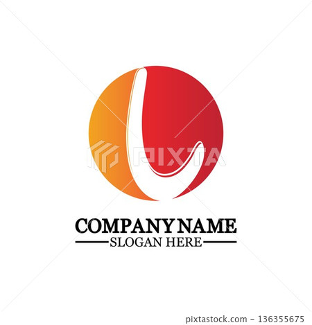Letter L logo icon design template elements 136355675