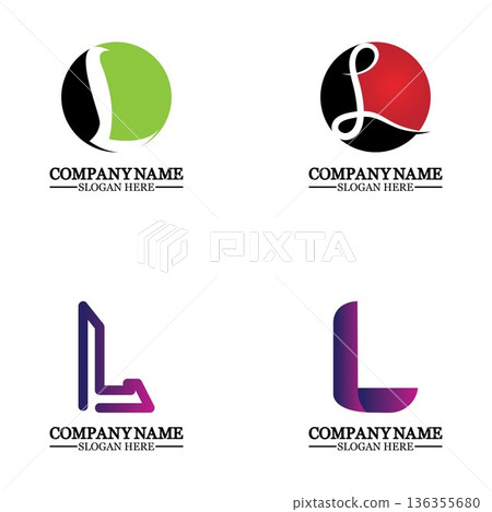 Letter L logo icon design template elements Letter L logo icon design template elements 136355680