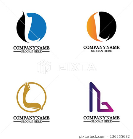 Letter L logo icon design template elements Letter L logo icon design template elements 136355682