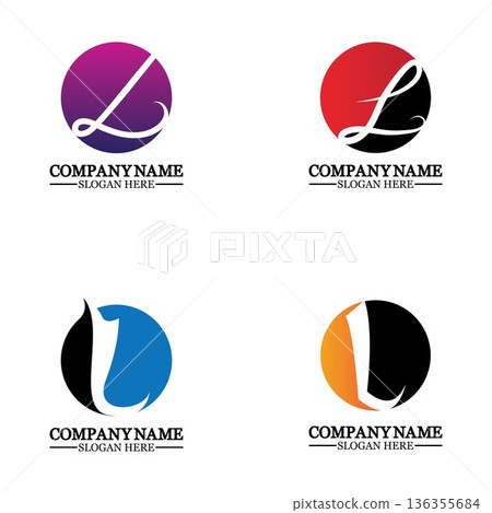 Letter L logo icon design template elements Letter L logo icon design template elements 136355684