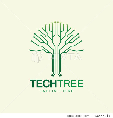 tech tree logo concept,green network technology logo vector.tech tree electrical circuit digital logo vector icon tech tree logo concept,green network technology logo vector.tech tree electrical circuit digital logo vector icon 136355914
