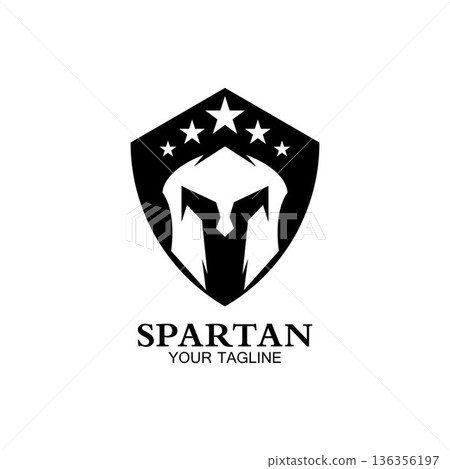 spartan logo icon designs vector 136356197