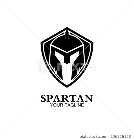 spartan logo icon designs vector 136356198