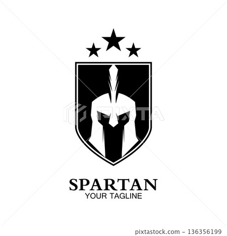spartan logo icon designs vector 136356199