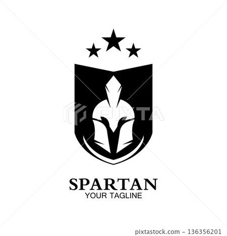 spartan logo icon designs vector 136356201