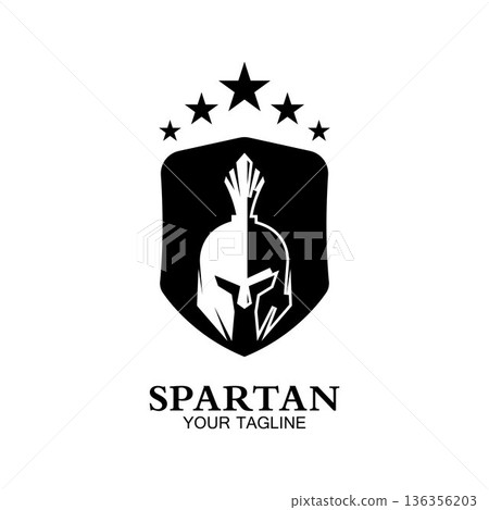 spartan logo icon designs vector 136356203