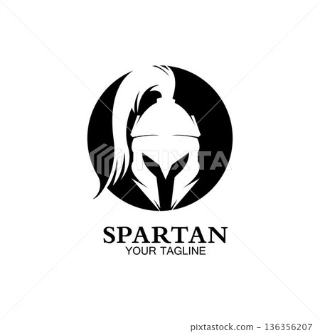 spartan logo icon designs vector 136356207