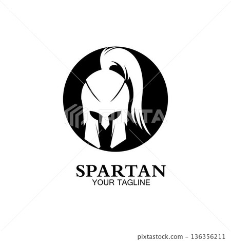 spartan logo icon designs vector 136356211
