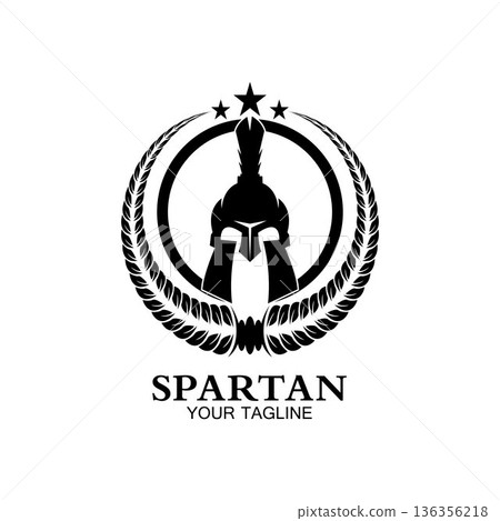 spartan logo icon designs vector 136356218