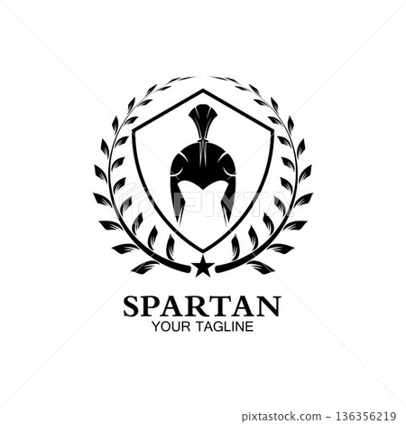 spartan logo icon designs vector 136356219