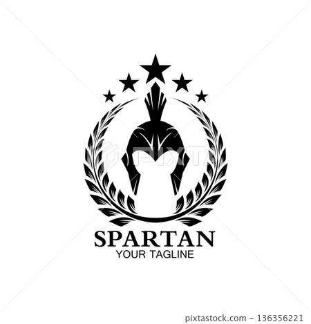 spartan logo icon designs vector 136356221
