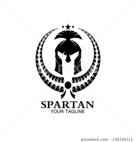 spartan logo icon designs vector 136356222