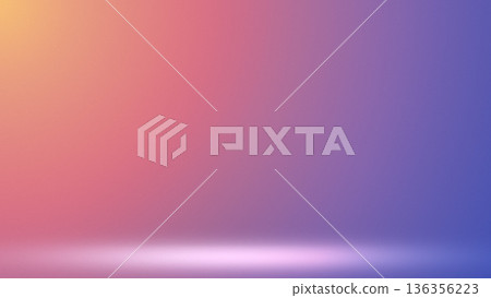 Soft multicolor studio gradient stage background 136356223