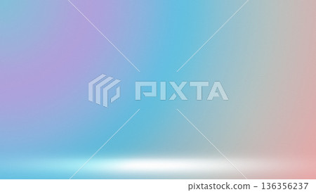 Soft rainbow studio stage background with gradient Soft rainbow studio stage background with gradient 136356237